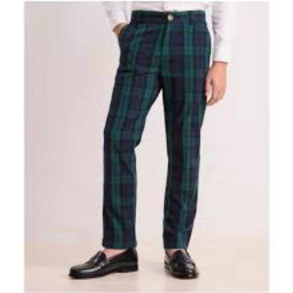 Vineyard Vines Holiday Tartan Breaker Pants NWOT Size 12